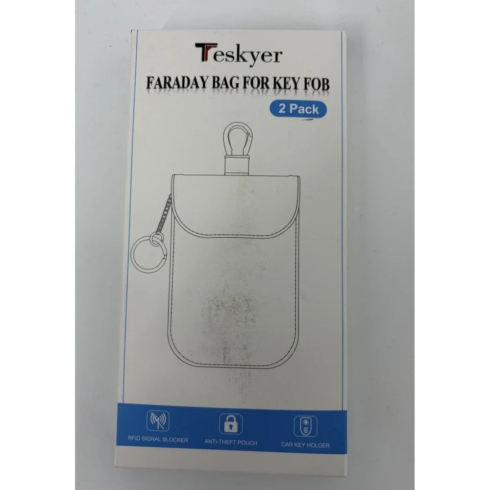 New Teskyer Faraday Bags for Key Fobs Black and Rose Gold RFID Travel